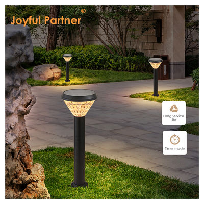 Super brilhante Solar Pathway Lights Material de alumínio ABS + PC Smart Light Control Branco Quente Para jardim paisagístico