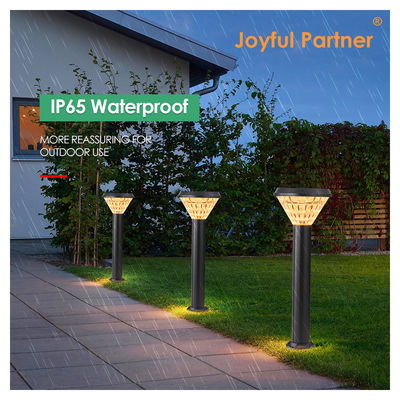 Super brilhante Solar Pathway Lights Material de alumínio ABS + PC Smart Light Control Branco Quente Para jardim paisagístico