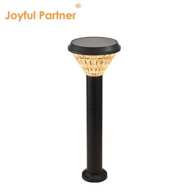 Lâmpadas de jardim solar ao ar livre até 12 horas de duração Lentes de plástico Material de alumínio ABS Controle de luz com Epistar SMD