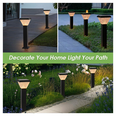 Outdoor LED Solar Lawn Light Bateria de grande capacidade ABS Material de alumínio Cor RGB Adequado para Parques de pátio