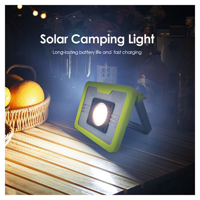 Lâmpada de acampamento solar LED portátil 4W IP65 resistente à água SMD LED branco frio recarregável com BT para caminhadas