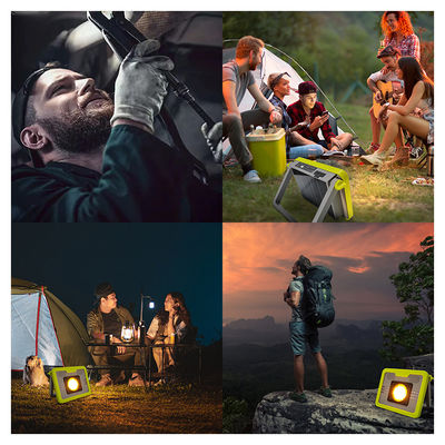 Luz de acampamento multifuncional 12000MAH Alta capacidade de bateria SMD 5054 LED Port de carregamento tipo-C Com material ABS