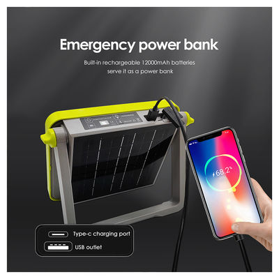 Lanterna recarregável de acampamento super brilhante SMD 5054 LED Port de carregamento tipo-C para emergência ao ar livre