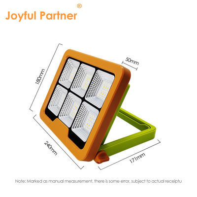 Lâmpada de inundação solar portátil LED SMD LED IP65 à prova d'água com controle remoto Bateria recarregável branca 3000K