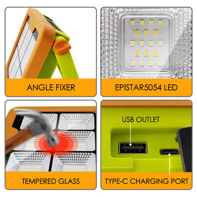 Home Iluminação solar Conjunto de luz de emergência solar portátil multifuncional para casa