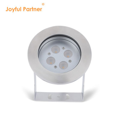 Aço inoxidável LED Luz subaquática IP68 DC12V 24W Branco quente 3000K Para fonte