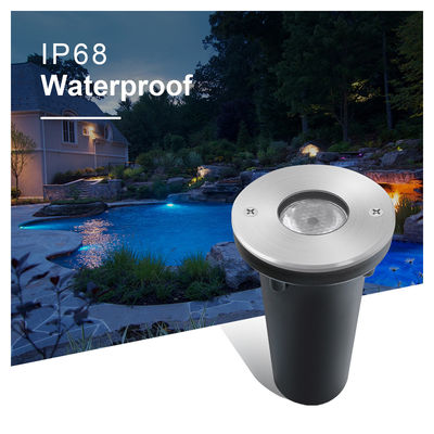 Lâmpadas de fonte de aço inoxidável de baixa tensão RGB 3W 1W LED IP68 à prova d'água para paisagens subaquáticas