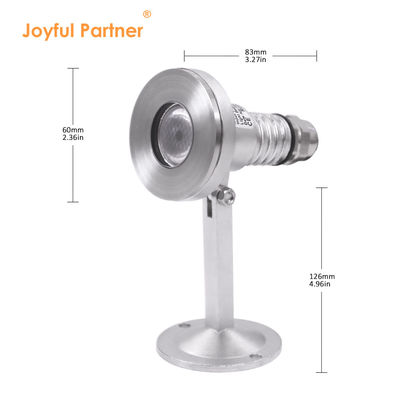 Luz LED subaquática à prova d'água IK07 1*2W LED DC24V DMX RGBW 6W Para fonte