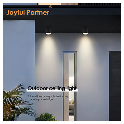 teto exterior IP65 8w superfície montada forma de cilindro fresco branco 4000K LED uplights CE ROHS Certificado
