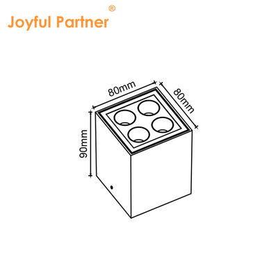 Joyful LED parede teto superfície montar luz 4W 8W 220V AC corpo de alumínio
