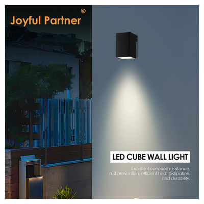 Lâmpada LED de parede exterior interior Quadrado 8W DC 24v Branco Quente SMD LED Casting Alumínio Casa Multifunção ângulo de feixe