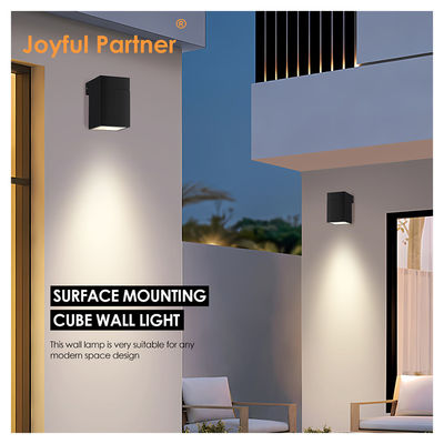 Lâmpada LED de parede exterior interior Quadrado 8W DC 24v Branco Quente SMD LED Casting Alumínio Casa Multifunção ângulo de feixe