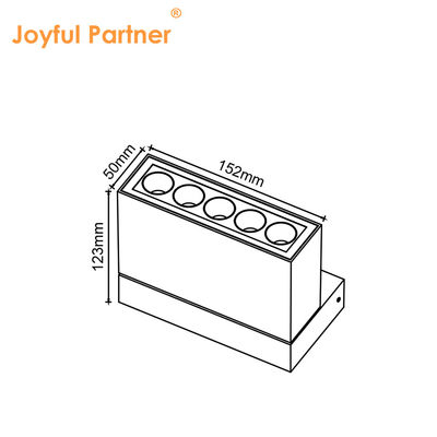 IP65 High CRI Recessed Linear Led Spotlight With Anti Glare Spotlight Multifunção Ângulo de Feixe Led Recessed Linear Light