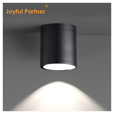 Lâmpada de cilindro exterior montada na parede Lâmpada de jardim exterior de coluna para baixo LED preto Cree COB Led 15W 3500k