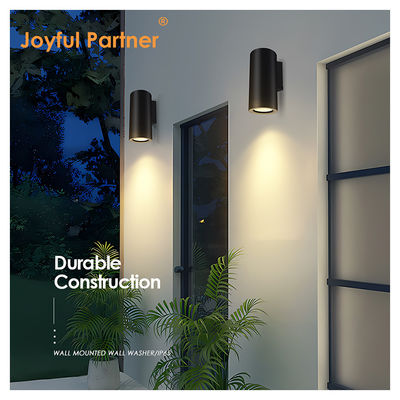 Lâmpadas de parede LED elétricas de jardim de alumínio montadas na parede para cima e para baixo LED Cree COB branco quente para decoração exterior