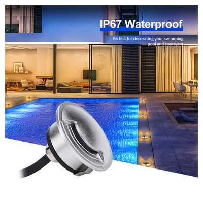 Ultra fina IP67 resistente à água Recessed 2W LED exterior Iluminação interna SS316 Cobertura para jardim caminho