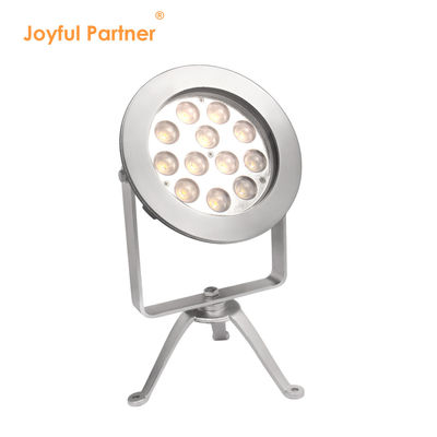 IP68 LED Spot Light exterior de aço inoxidável DMX512 RGBW 12w para uso subaquático Suporte DMX Controller