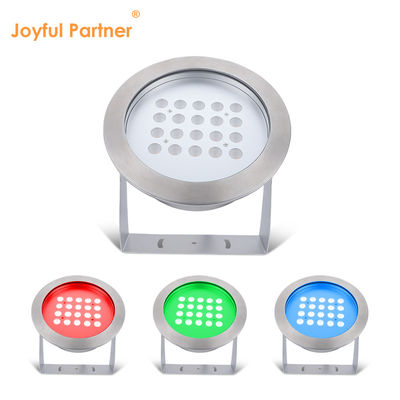 Aço inoxidável IP68 LED Luzes subaquáticas 40W Branco quente Luz de lago de cor única para festa Piscina Jardim doméstico