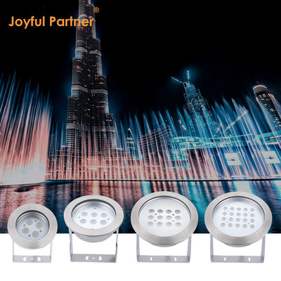 316L de aço inoxidável resistente à água IP68 Fonte de luz personalizada RGBW IP68 piscina lago dançando Musical Fonte de água luzes