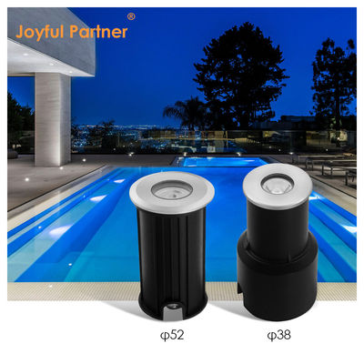 Luz Subaquática para Piscina Embutida Tipo 1W 2W DIA 42mm Para Decoração de Piscina e Lago