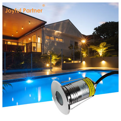 Piscina mini LED Submersa Aço inoxidável leve 316 12V/24V DC Branco quente