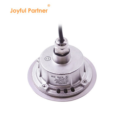 Luz LED subaquática 3W DIA118MM IP68 316 aço inoxidável branco quente DC24V com manga de montagem de plástico