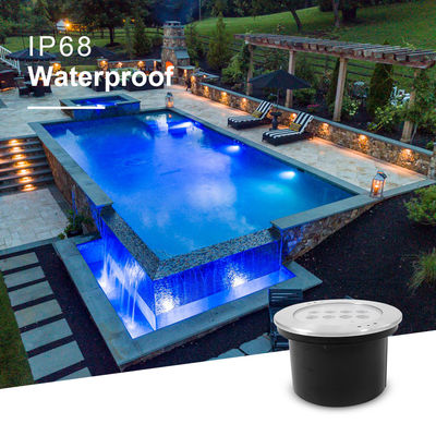 Luzes de piscina LED RGBW IP68 SS316 DIA200mm Impermeável CE Rohs IP68 Multicolor DC24V