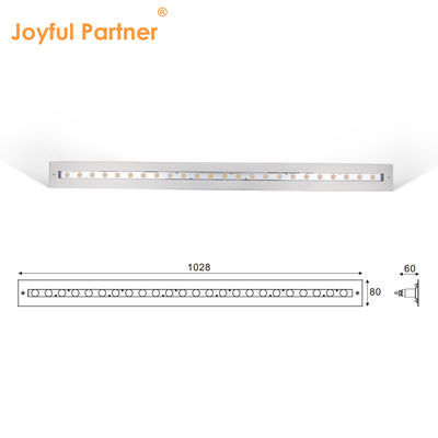 IP68 Luz linear subaquática de aço inoxidável 316 24W LED DALI Dimmable com manga de montagem de plástico