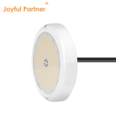 Luz de piscina LED RGB AC12v Voltagem Resina Preenchida Flat RGB ABS Corpo Branco Quente Fábrica Personalizada