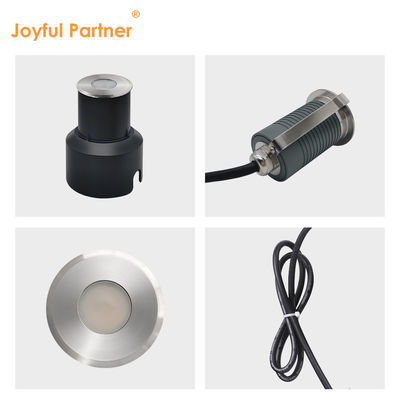 Iluminação de piso pequeno de aço inoxidável 1W 2W 3W Lâmpadas LED subterrâneas
