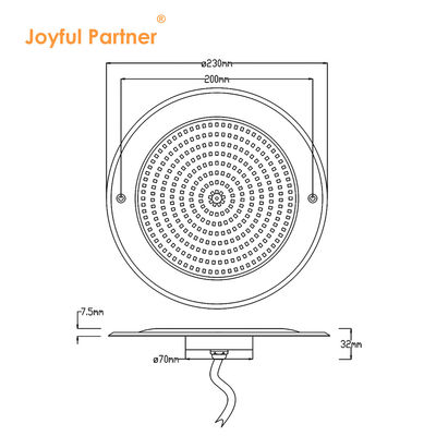 Lâmpadas de piscina LED subaquáticas 316 aço inoxidável 18W 25W SMD2835 Resina ultra fina RGB