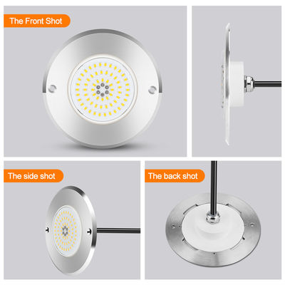 RGB Ultra Slim IP68 Iluminação de piscina LED SS316 Casas Tipo integrado SMD2835 6W