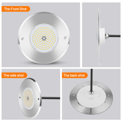 Luz de piscina LED DIA160MM*32MM AC12V 316 aço inoxidável com controlador RGB