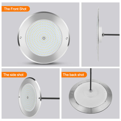 SUS316 Capa montada IP68 DC12V 3000K Iluminação de lago LED subaquático SPA