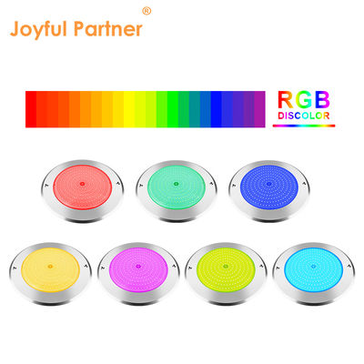 Lâmpadas de piscina LED subaquáticas 316 aço inoxidável 25W Smd2835 Resina RGB 3000K