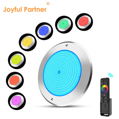 Lâmpadas de piscina LED subaquáticas 316 aço inoxidável 25W Smd2835 Resina preenchida 3000K RGB Lâmpada de piscina SMD 2835 AC 12v IP68 totalmente à prova d'água