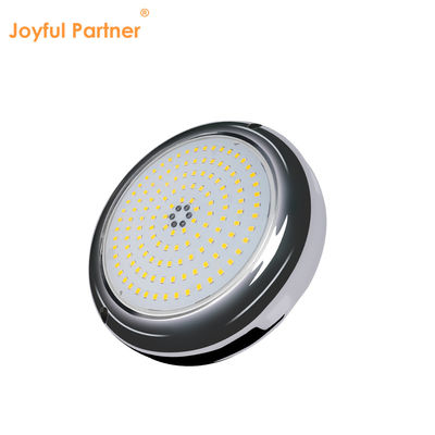 Lâmpadas de piscina Resina preenchida Forma plana RGB Superfície montada SMD LED 152mm Dia