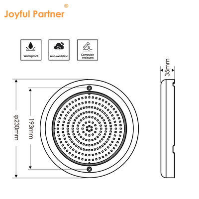 Luz de piscina subaquática LED LAMPA JOYFUL RGB Wifi Control AC12V IP68 à prova d'água