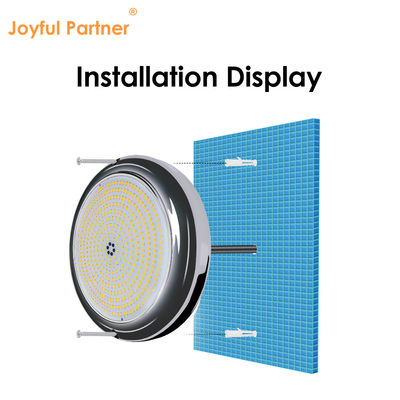 Potente LED Pool Light Wifi Control AC12V IP68 25W Resina Preenchida RGB LED PAR56 Montado em superfície