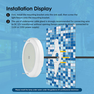 Joyful Pool Lights 12v AC Upgrade SMD Chip Cor RGB IP68 Todos os PC Um Design de conjunto para piscina de concreto