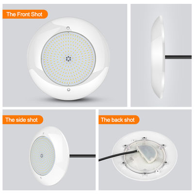 CE/RoHS/FCC/IP68 Resina LED Lâmpadas de Fonte de Natação SMD 2835 AC 12V 25W Branco Quente