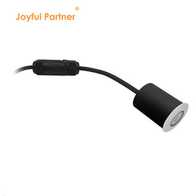 Iluminação de piscina DC12 ~ 24V 1W 2W LED de aço inoxidável de cor única com caixa preta ABS