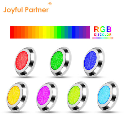 Luz de piscina subaquática AC12V de aço inoxidável de mudança de cor montada na parede RGB ø280*35mm