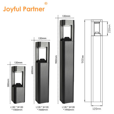 Iluminação de estantes de paisagem AC110-265V Alumínio revestido em pó L120*W120*H300MM Para decoração de estradas