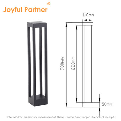 Luminária balizadora LED para jardim de 8W, altura personalizada IP65 300mm 600mm 900mm, material de alumínio para passarela
