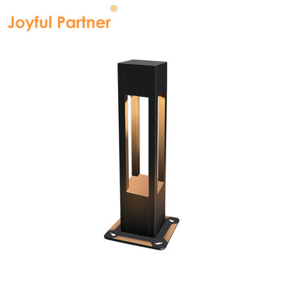 Luminária de jardim tipo balizador LED quadrada de alumínio moderna de 10W, à prova d'água IP65, com base espessa