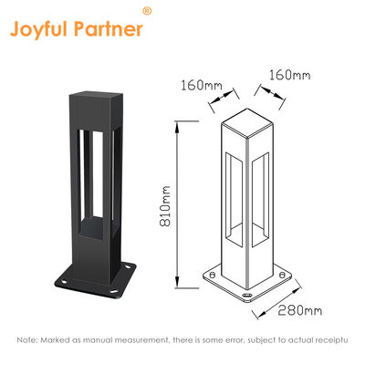 Luminária de jardim LED IP65 em alumínio para gramado, caminho, balizador, LED Bridgelux 3000K 10w Com certificação CE ROHS