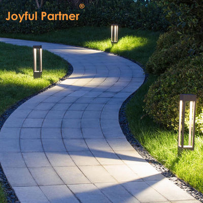 Luminária de jardim LED IP65 em alumínio para gramado, caminho, balizador, LED Bridgelux 3000K 10w Com certificação CE ROHS
