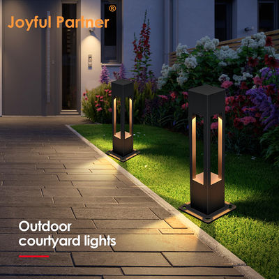Luminária de jardim LED IP65 em alumínio para gramado, caminho, balizador, LED Bridgelux 3000K 10w Com certificação CE ROHS