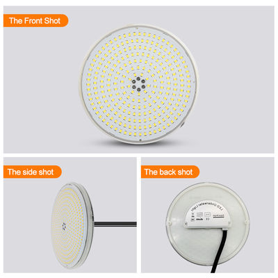 Painel de Luz LED para Piscina Preenchido com Resina Epóxi Branco Quente Substituição PAR56 ø178*25mm